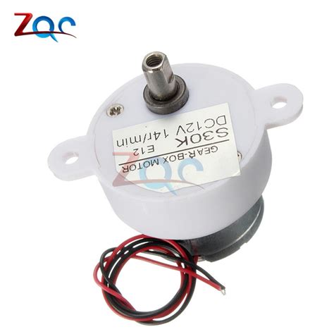 DC 12V 14RPM 2 Wires High Torque Electric Geared Box 